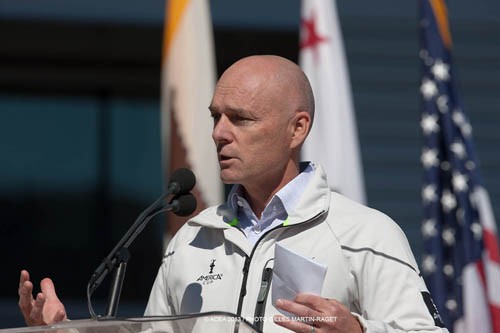 34th America’s Cup - Handover of the Cruise Terminal between San Francisco Port Authority and SF city. ACEA CEO Stephen Barclay © ACEA - Photo Gilles Martin-Raget http://photo.americascup.com/